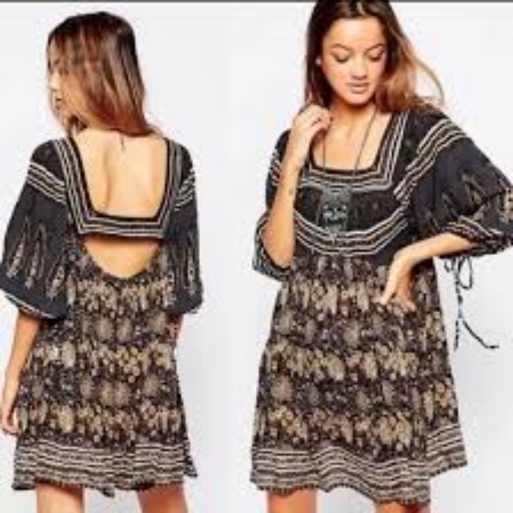 Free People midsummer dream boho dress - Picture 1 of 6